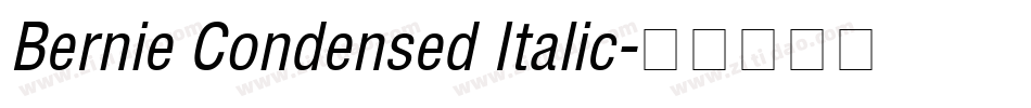 Bernie Condensed Italic字体转换